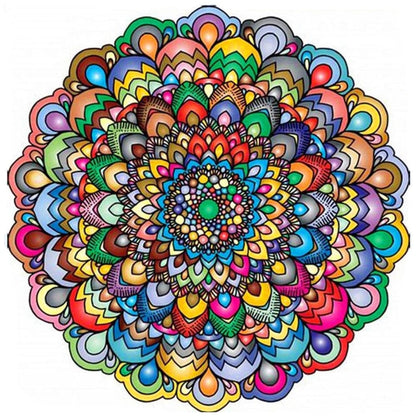 Amazello arts and crafts kit 334 / Square Drill 20x20cm 5D Diamond Painting Mandala Mini Collection