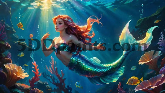 Amazello decoration 5D Diamond Painting Mermaid