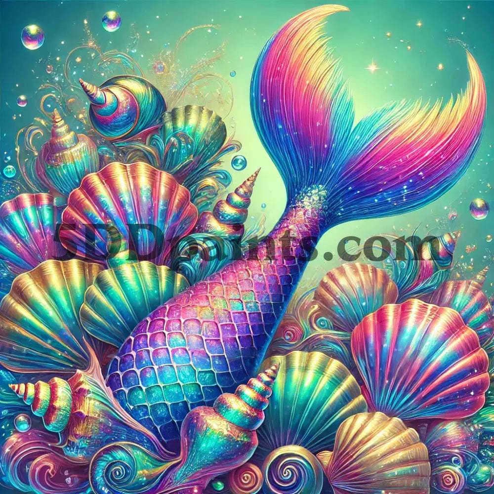 Amazello arts and crafts kit 5D Diamond Painting Mermaid Tail