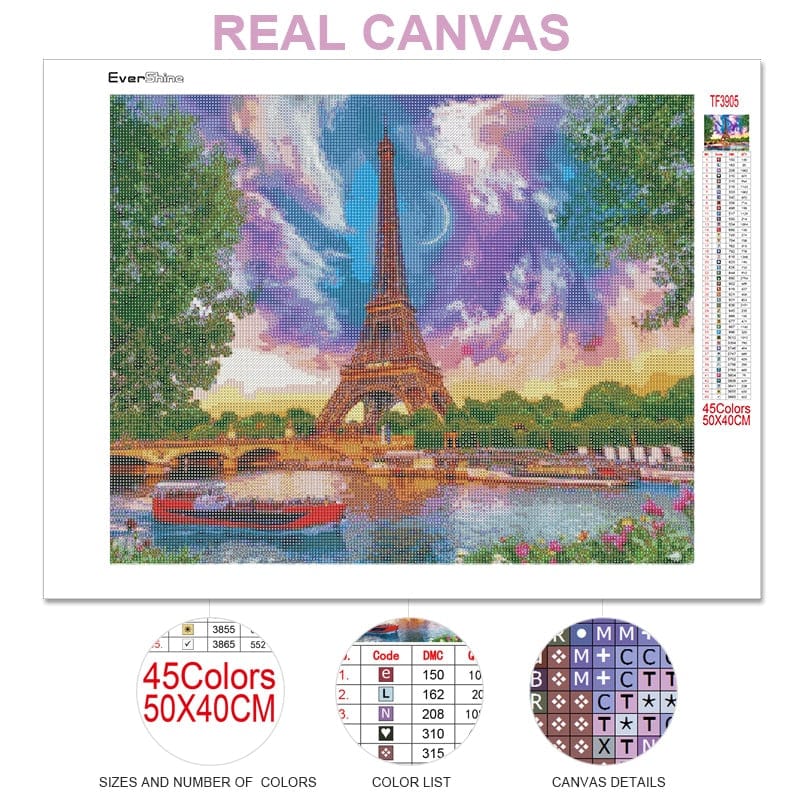 Amazello arts and crafts kit 5D Diamond Painting Moini Landscape Collection