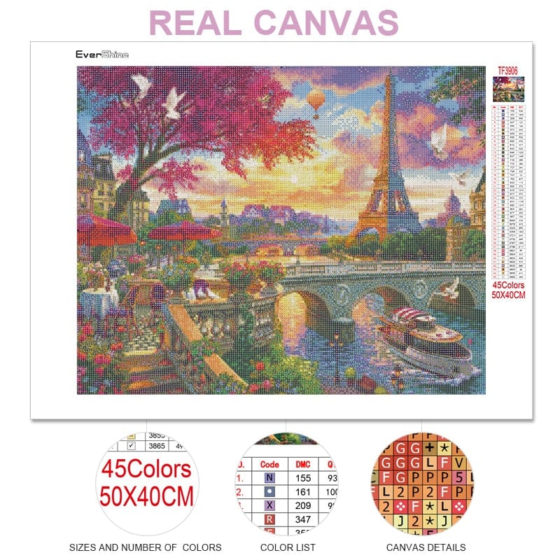 Amazello arts and crafts kit 5D Diamond Painting Moini Landscape Collection