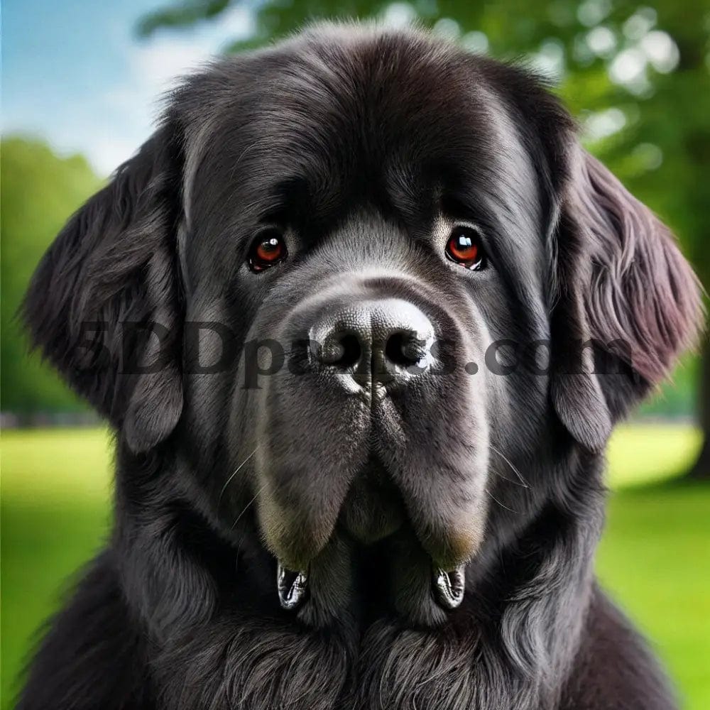 Amazello arts and crafts kit 5D Diamond Painting Newfoundland Dog