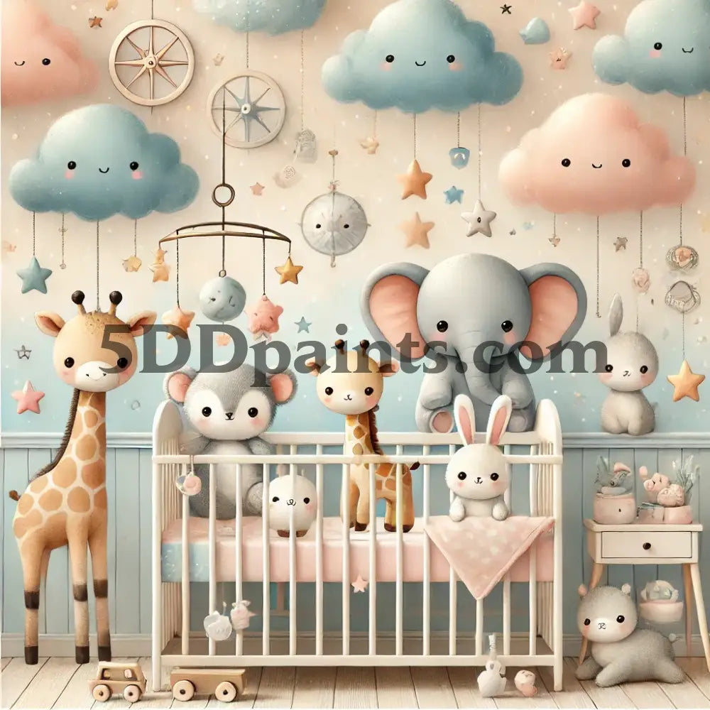 5D Diamond Painting Nursery 1 / 20X20Cm Square Art & Craft Kits