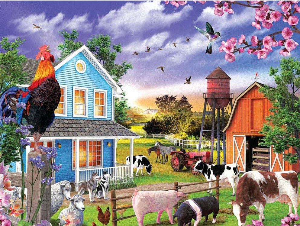 Amazello arts and crafts kit 5D Diamond Painting On the Farm