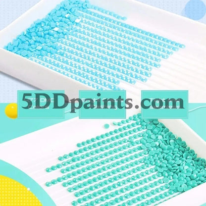 Amazello Arts & Entertainment 5D Diamond Painting Rainbow Abstract