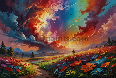 5D Diamond Painting Rainbow Meadow **Exclusive Collection** Decoration