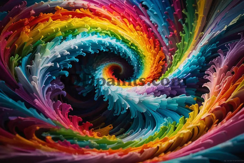 5D Diamond Painting Rainbow Swirling Abstract Decoration