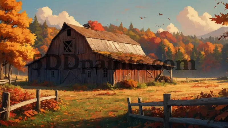 5D Diamond Painting Rustic Autumn Barn Art & Craft Kits