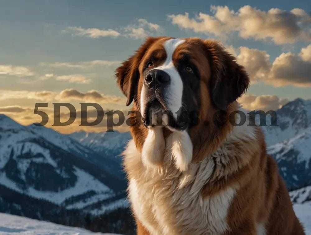 Amazello decoration 20x30cm Square Drill / 2 5D Diamond Painting Saint Bernard **Exclusive Collection**