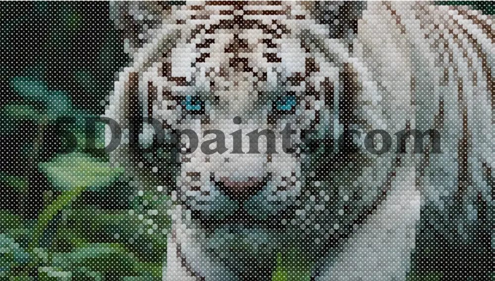 Amazello decoration 5D Diamond Painting Snow Tiger **Exclusive Collection**