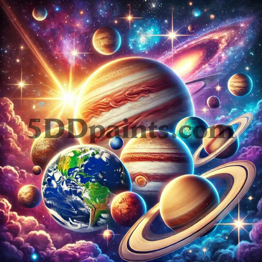 Amazello arts and crafts kit 5D Diamond Painting Space the Final Frontier