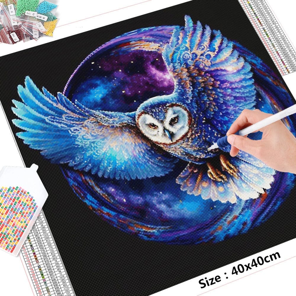 Amazello arts and crafts kit 5D Diamond Painting Spiritual Owl