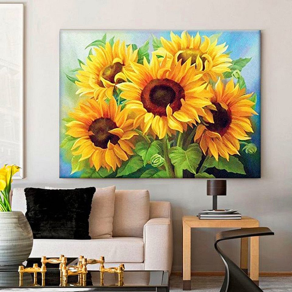 Amazello arts and crafts kit 5D Diamond Painting Sunflowers