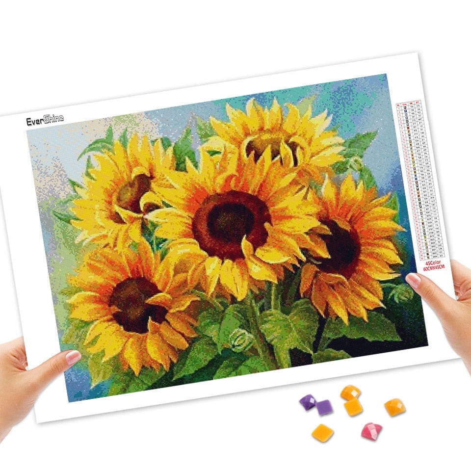 Amazello arts and crafts kit 5D Diamond Painting Sunflowers