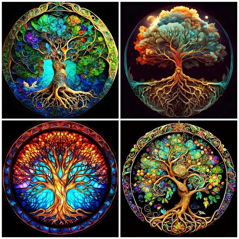 Amazello arts and crafts kit 5D Diamond Painting Tree of Life Mini Collection