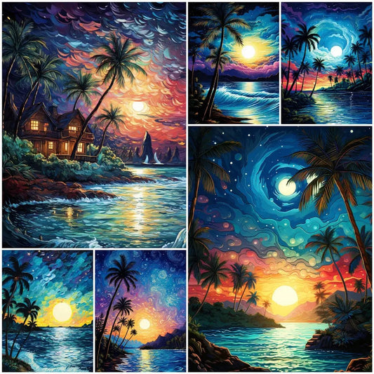 Amazello arts and crafts kit 5D Diamond Painting Tropical Dream