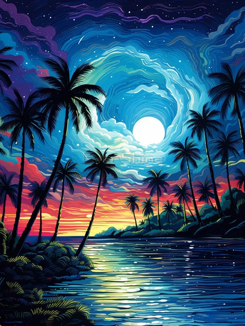 Amazello arts and crafts kit 5D Diamond Painting Tropical Dream