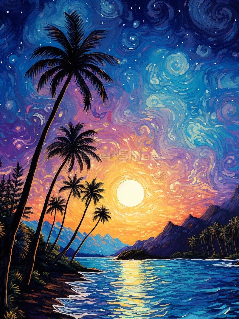 Amazello arts and crafts kit 5D Diamond Painting Tropical Dream