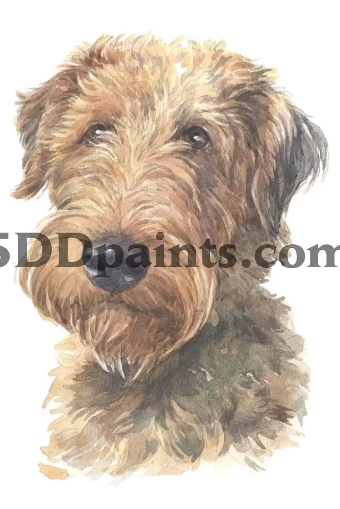 Amazello Art & Craft Kits Welsh Terrier / 20 x 30 5D Diamond Painting Watercolor Dog