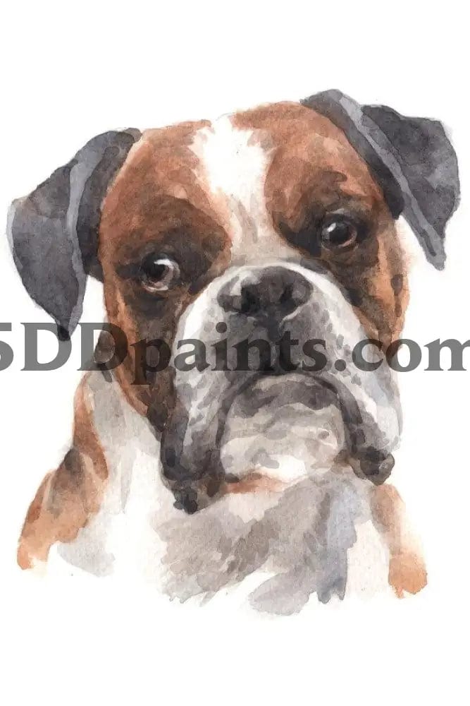 Amazello Art & Craft Kits Boxer / 20 x 30 5D Diamond Painting Watercolor Dog