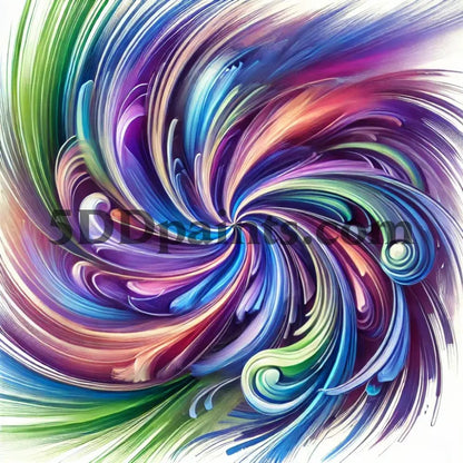 Amazello arts and crafts kit 20x20cm square / 4 5D Diamond Painting Windmill Abstract