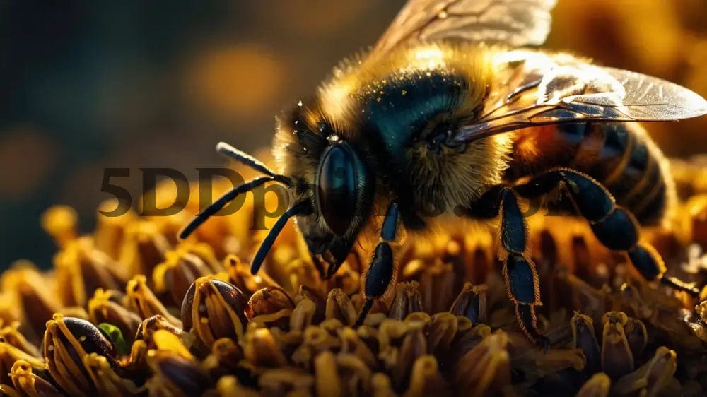 5D Diamond Painting Single Honey Bee **Exclusive Collection**