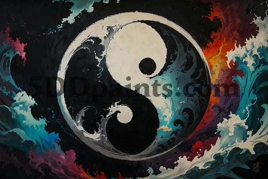 Amazello decoration 5D Diamond Painting Yin and Yang