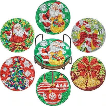 5DDpaints.com arts and crafts kit 6Pcs 4 / 10x10cm 8Pcs DIY Diamond Painting Coasters Assortment Part 2