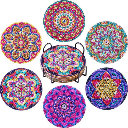 5DDpaints.com arts and crafts kit 6Pcs 5 / 10x10cm 8Pcs DIY Diamond Painting Coasters Assortment Part 2