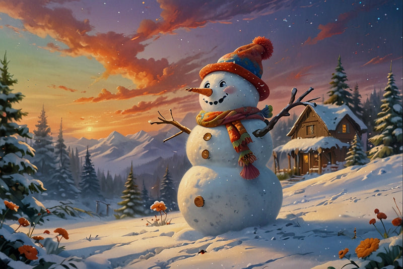 5D Diamond Painting  Snowman **Exclusive Collection**