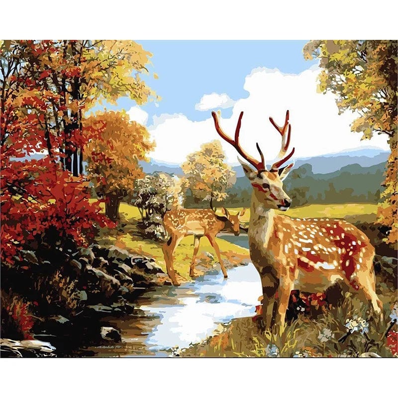 5DDpaints.com arts and crafts kit 99091 / 50x65cm no frame Scenic Paint by Numbers Collection – Choose from Serene Landscapes and Vibrant Floral Designs