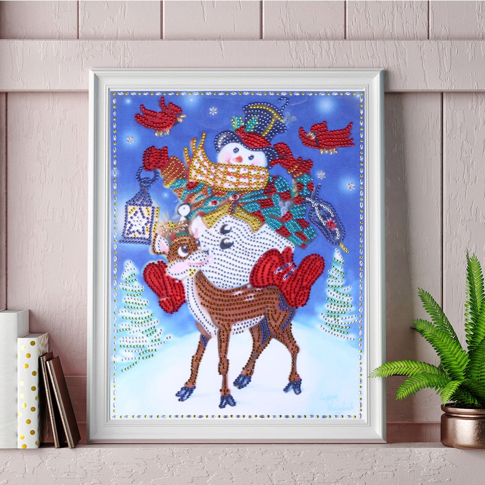 5D Diamond Painting Sparkling Partial Drill Christmas Mini Collection