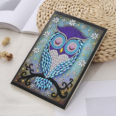 5D Diamond Painting Owl Special  56 Pages A5 Notebook Sketchbook Diary
