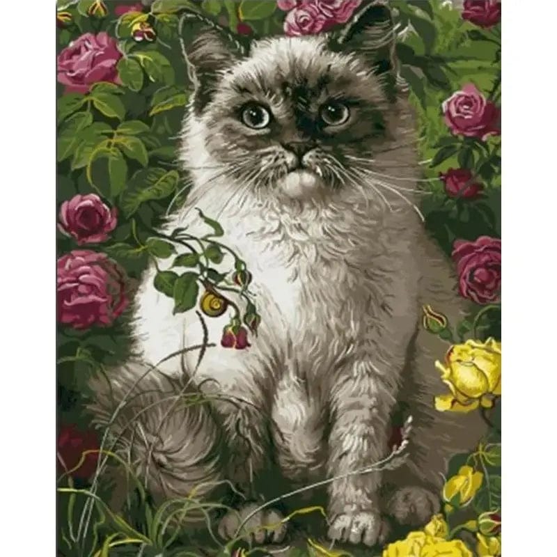 5DDpaints.com arts and crafts kit 992806 / 50x65cm no frame Whimsical Cats Paint by Numbers Collection – DIY Feline Art Kits