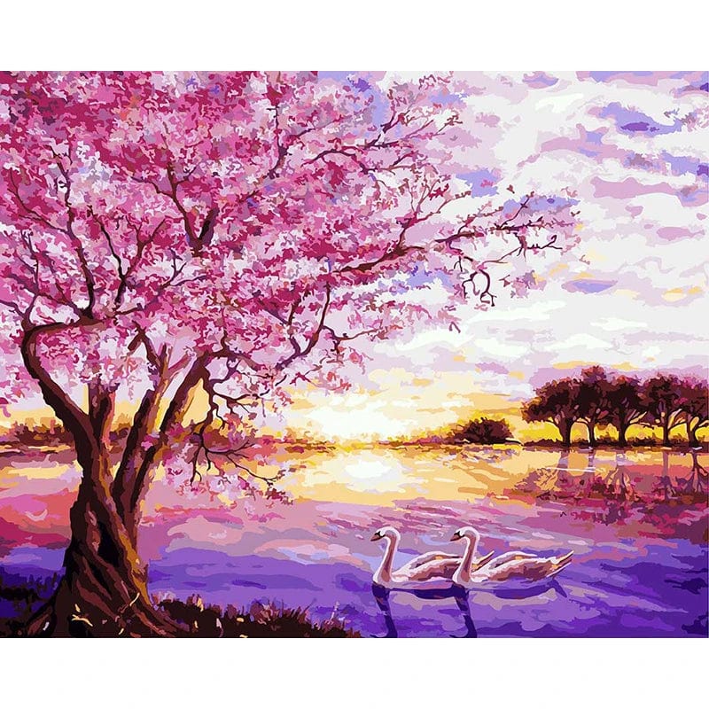 5DDpaints.com arts and crafts kit 99275 / 60x75cm diy frame Scenic Paint by Numbers Collection – Choose from Serene Landscapes and Vibrant Floral Designs