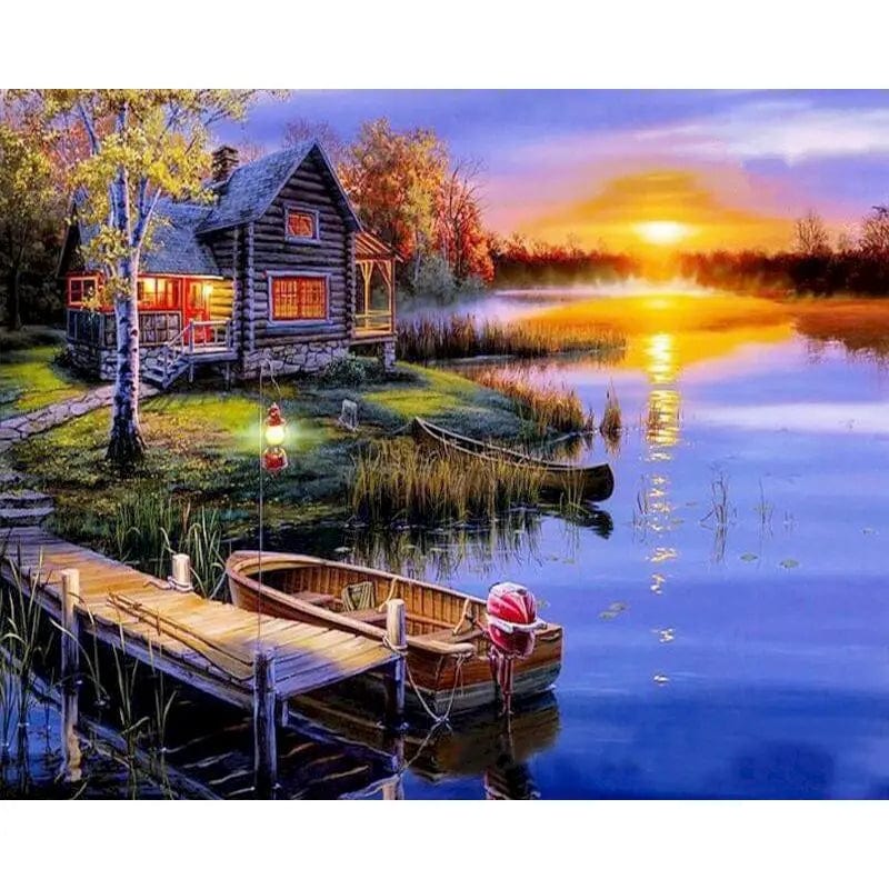 5DDpaints.com arts and crafts kit 150 / 60x75cm no frame Scenic Paint by Numbers Collection – Choose from Serene Landscapes and Vibrant Floral Designs