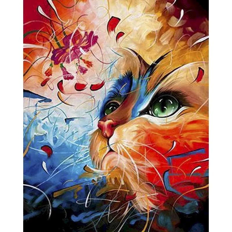 5DDpaints.com arts and crafts kit 991658 / 60x75cm no frame Whimsical Cats Paint by Numbers Collection – DIY Feline Art Kits