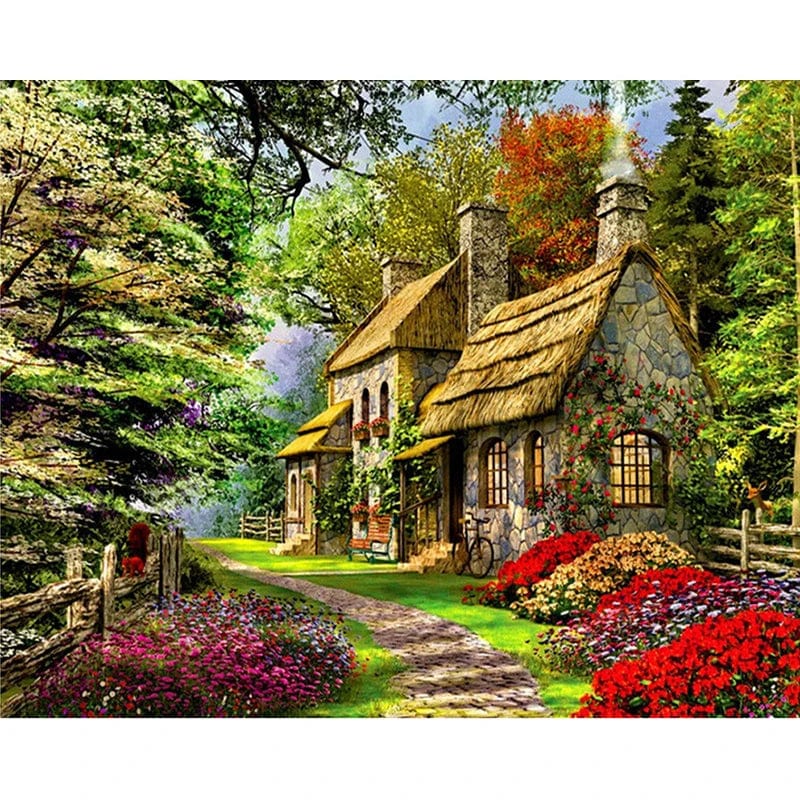 5DDpaints.com arts and crafts kit 99085 / 50x65cm no frame Scenic Paint by Numbers Collection – Choose from Serene Landscapes and Vibrant Floral Designs