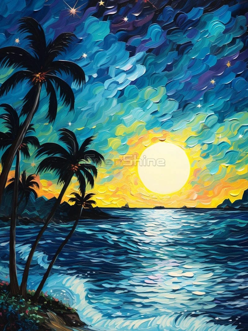 Amazello arts and crafts kit 5D Diamond Painting Tropical Dream