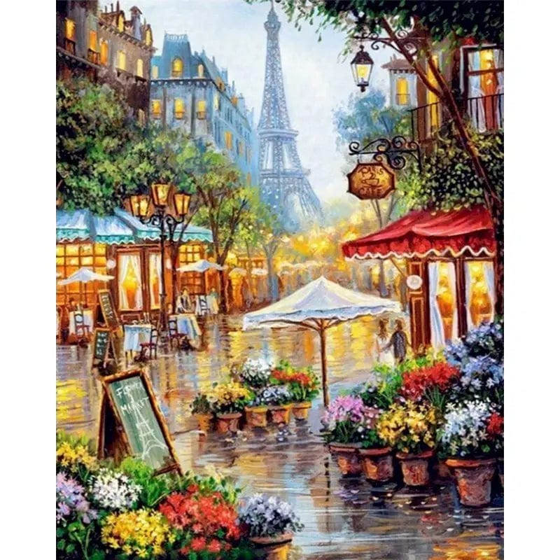 5DDpaints.com arts and crafts kit 993460 / 50x65cm diy frame World of Wonders Paint by Numbers Collection - Scenic Escapes for Every Artist