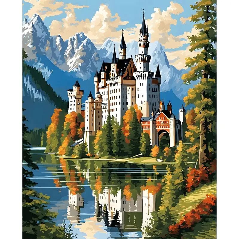 5DDpaints.com arts and crafts kit 9960703 / 40x50cm no frame Enchanted Landscapes Paint by Numbers Collection – DIY Scenic Canvas Art Kits