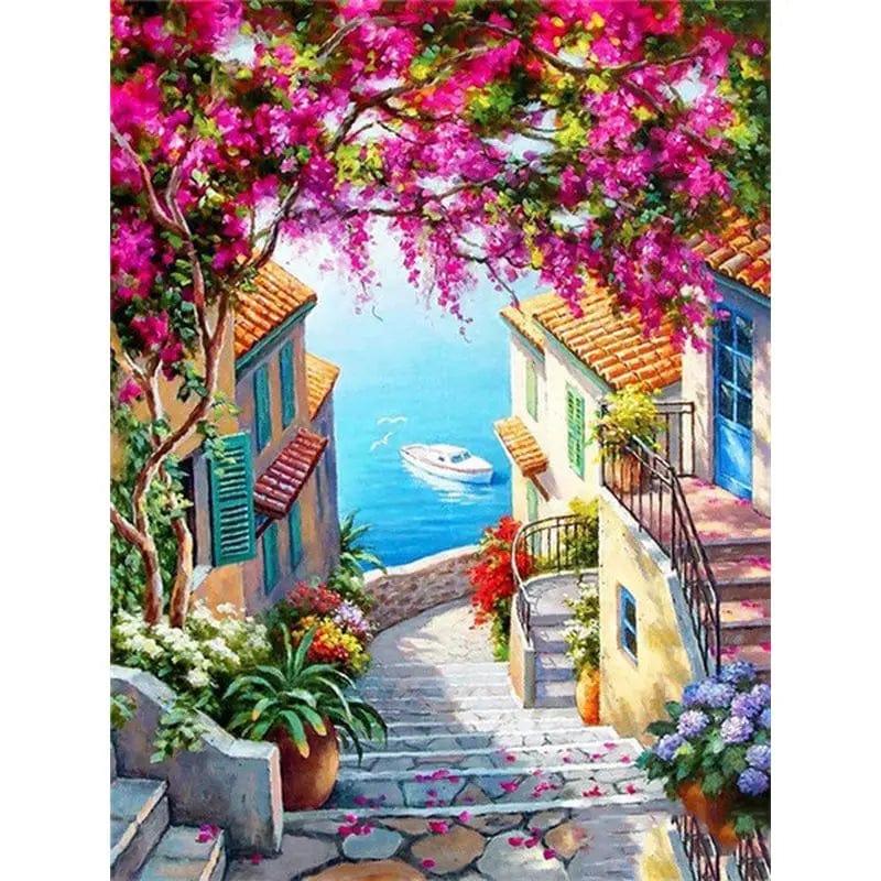 5DDpaints.com arts and crafts kit 998653 / 50x65cm  no frame World of Wonders Paint by Numbers Collection - Scenic Escapes for Every Artist