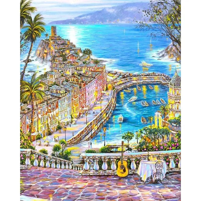 5DDpaints.com arts and crafts kit 991471 / 50x65cm  no frame World of Wonders Paint by Numbers Collection - Scenic Escapes for Every Artist