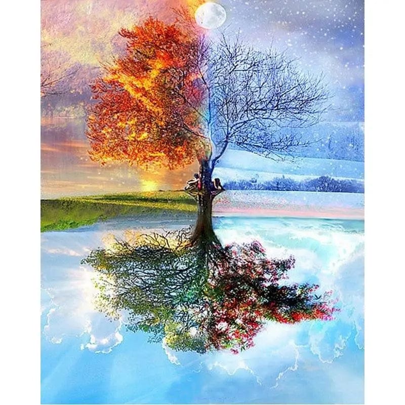 5DDpaints.com arts and crafts kit 99801 / 50x65cm diy frame World of Wonders Paint by Numbers Collection - Scenic Escapes for Every Artist