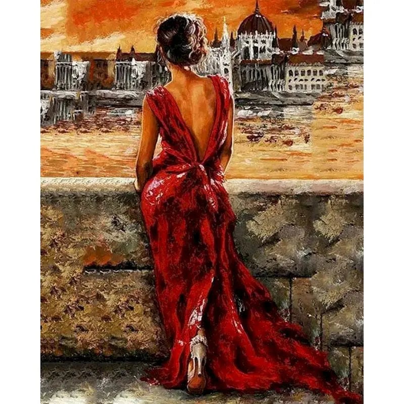 5DDpaints.com arts and crafts kit 99333 / 50x65cm no frame Romantic Moments Paint by Numbers Collection – DIY Canvas Art Kit