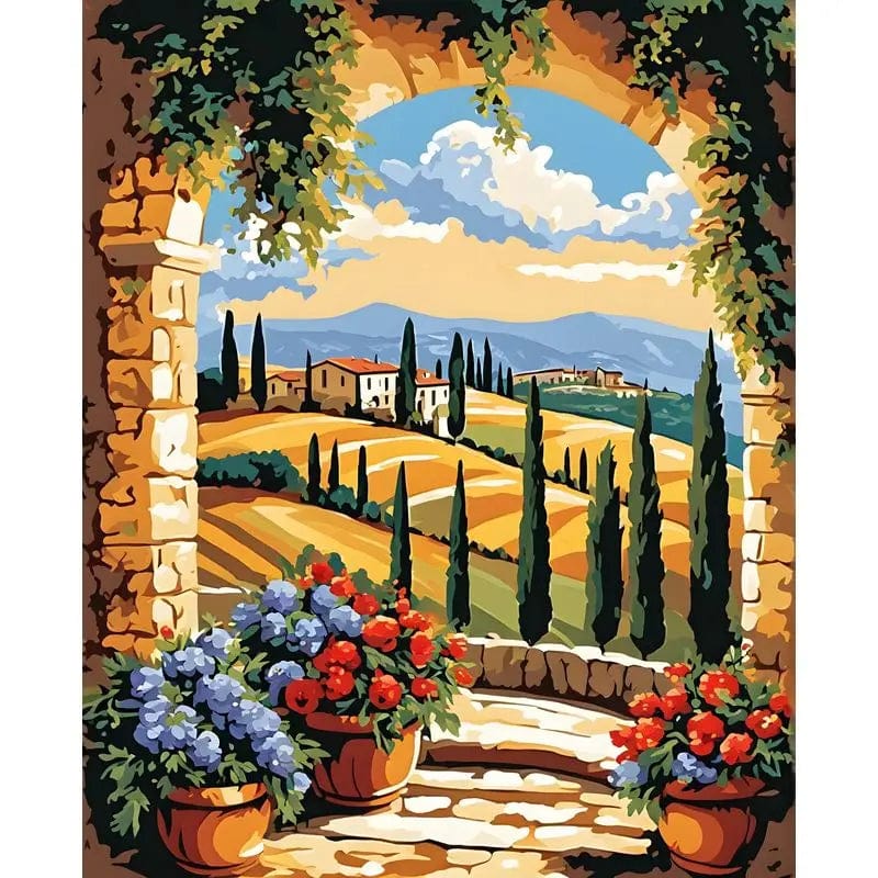 5DDpaints.com arts and crafts kit 9960708 / 40x50cm no frame Enchanted Landscapes Paint by Numbers Collection – DIY Scenic Canvas Art Kits