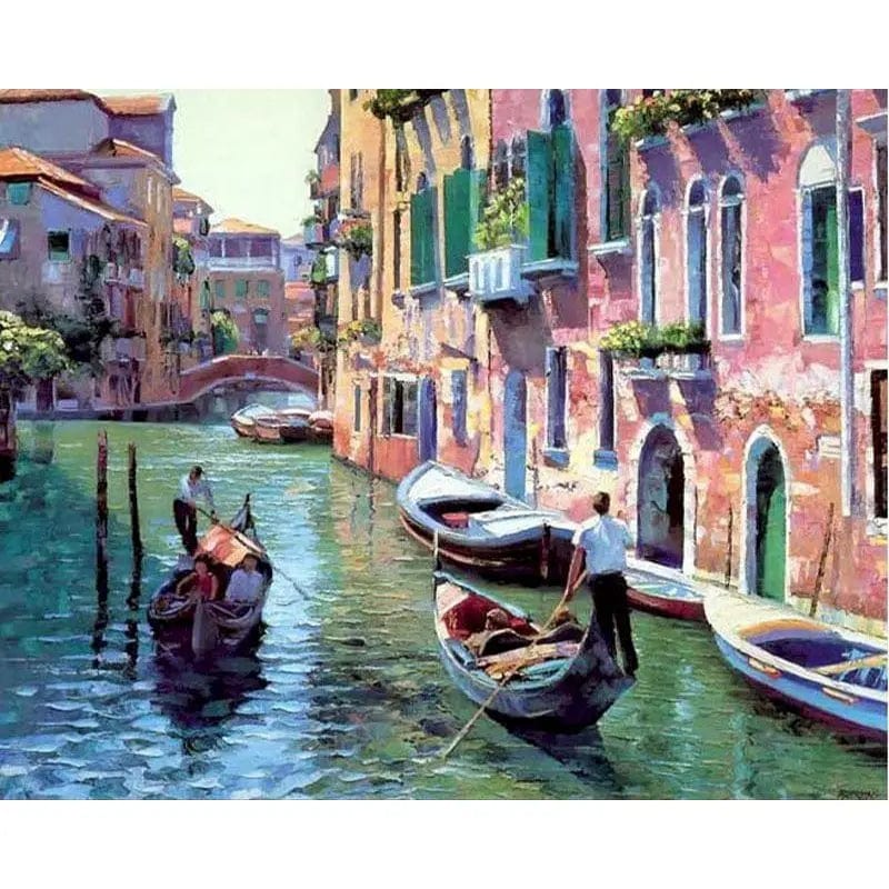 5DDpaints.com arts and crafts kit 99076 / 60x75cm diy frame World of Wonders Paint by Numbers Collection - Scenic Escapes for Every Artist