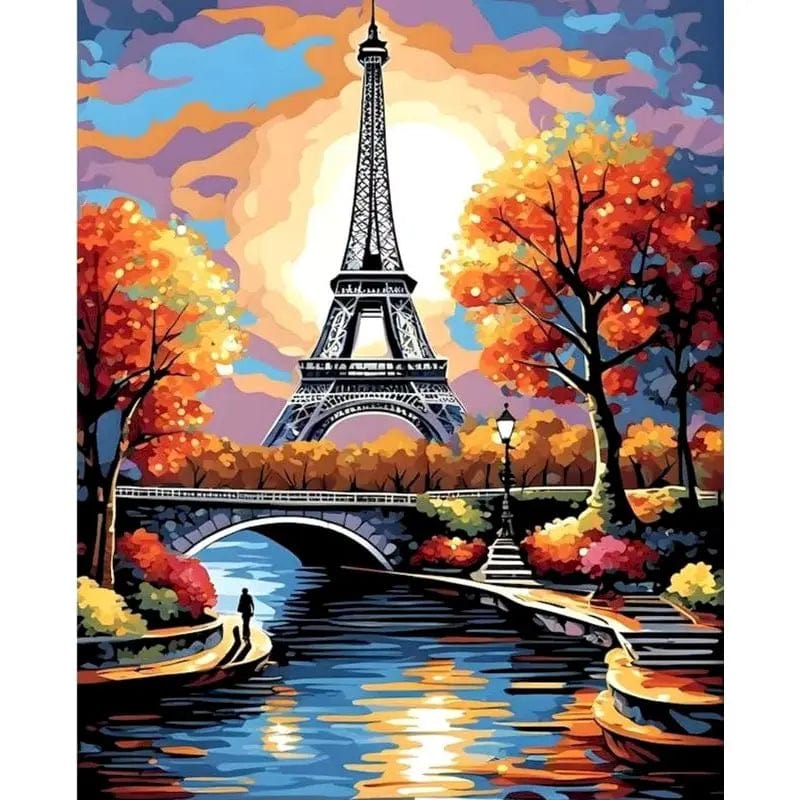 5DDpaints.com arts and crafts kit 9966958 / 50x65cm no frame Charming Vistas Paint by Numbers Collection – DIY Scenic Art Kits