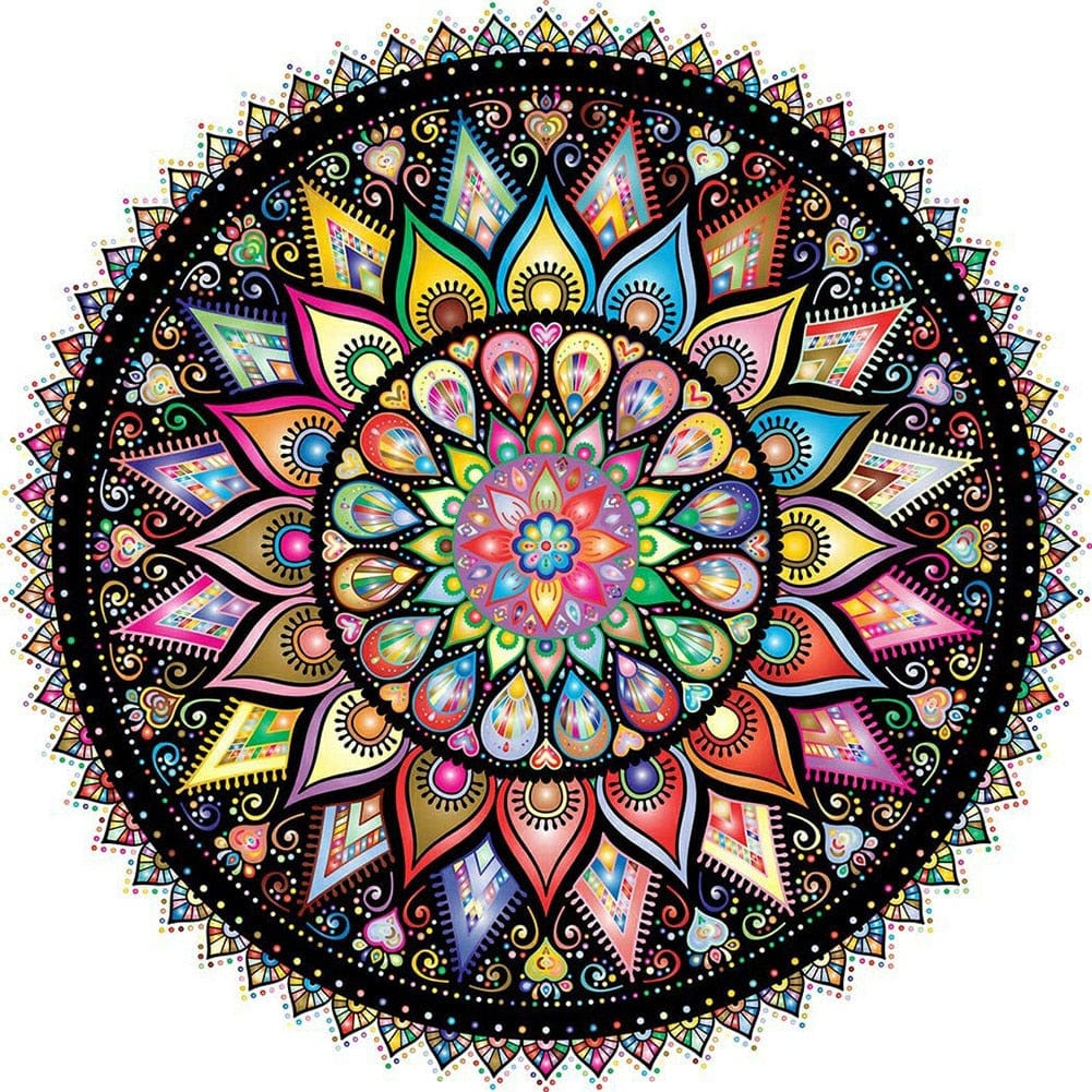 Amazello arts and crafts kit 327 / Square Drill 20x20cm 5D Diamond Painting Mandala Mini Collection