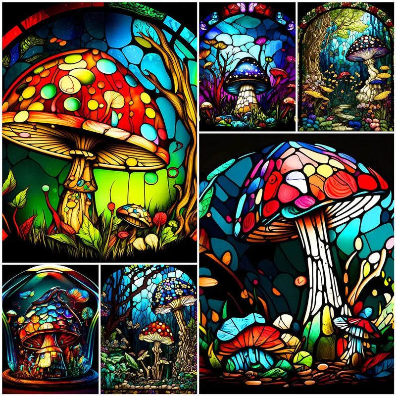 5D Diamond Painting Mushroom Mini Collection